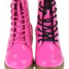 Declyn 01 Womens Patent 2 Color Lace Combat Boots Candy Red 11 1 Declyn 01 Womens Patent 2 Color Lace Combat Boots Candy Red 11 -Bamboo Store decpinkpat 5