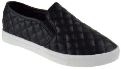 Forever Design 34 Women's Quilted Slip On Sneakers