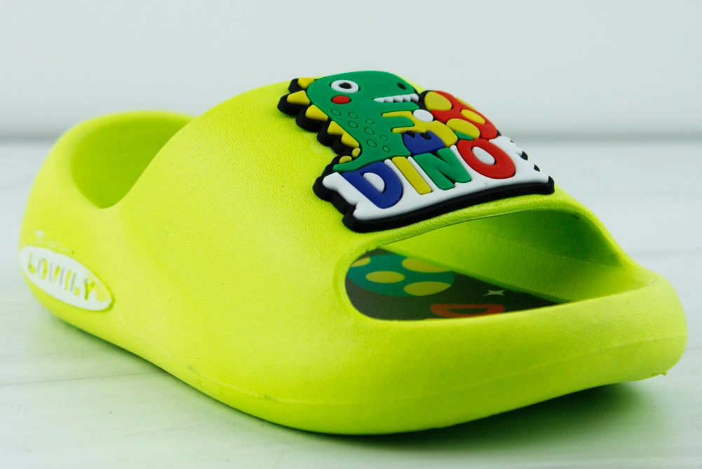 Little Kid's Comfort Slip On Dino Slides 6 Little Kid's Comfort Slip On Dino Slides - Image 4
