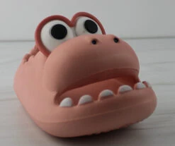 Unknown Little Kid's Slip On Dino Rubber Comfort Slides -Bamboo Store dinoslidespink 1