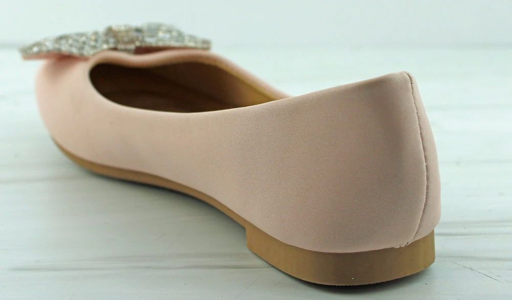Dothan 36 Women's Rhinestone Bow Almond Toe Flats 5 Dothan 36 Women's Rhinestone Bow Almond Toe Flats - Image 3