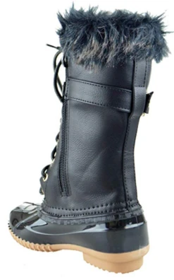 Forever Duck 10K Little Girls Lace UpKnee High Duck Boots 16 Forever Duck 10K Little Girls Lace UpKnee High Duck Boots -Bamboo Store duck10kblk 4