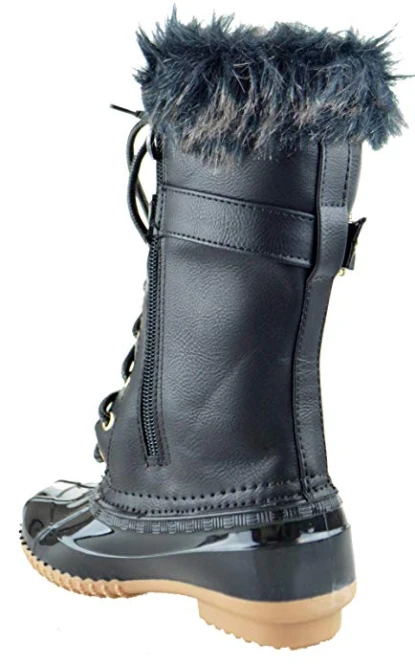 Forever Duck 10K Little Girls Lace UpKnee High Duck Boots 5 Forever Duck 10K Little Girls Lace UpKnee High Duck Boots - Image 3