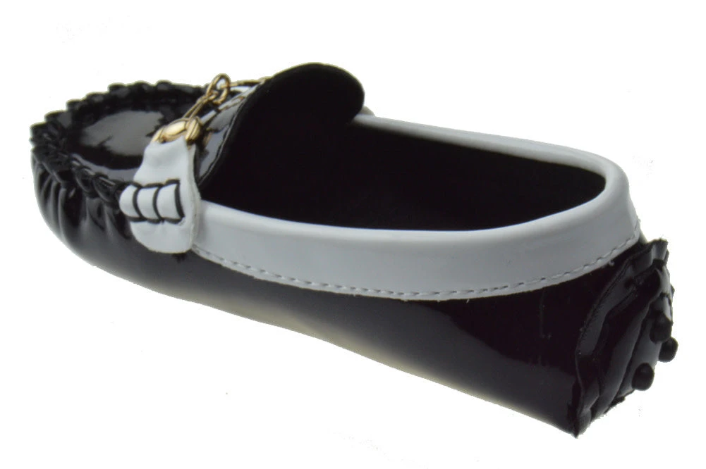 Emmy-04B Girl's Moccasin Slip On Flats 4 Emmy-04B Girl's Moccasin Slip On Flats - Image 2