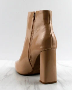 Harper 1 Women's Flared Heeled Pointed Toe Ankle Boots -Bamboo Store f2d1f7b3100de19c2f0fae10f885aa01