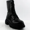 BOMB Womens Zip Up Ankle Combat Boots