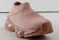 Flow-17kLittle Girls Fly Knit Slip On Sneakers 17 Flow-17kLittle Girls Fly Knit Slip On Sneakers -Bamboo Store flow17kmauve 2