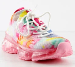 Flow 19K Little Girls Flyknit Lace Up Athletic Sneakers -Bamboo Store flow19kmulti 1