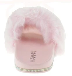 Furry Women's Ultra Soft Fluffy Slides -Bamboo Store furrypink 4