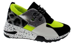 Galaxy 01 Womens Wedged Fashion Sneakers -Bamboo Store galaxyneongreen 2