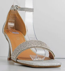 H. Wine 03 Women's Rhinestone Embellished Low Dress Heels