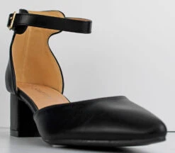 HP 001 Women's Rhinestone Block Heel Low Dress Heels