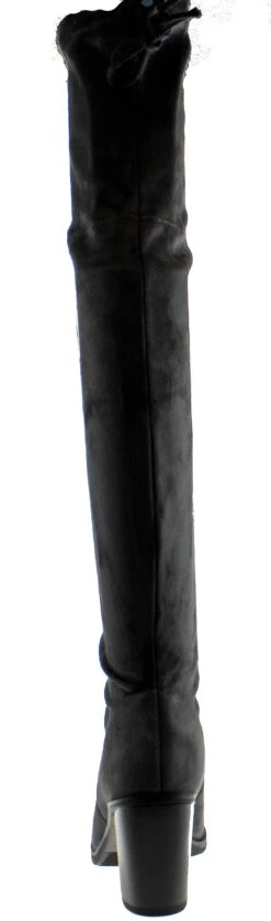 Hugo 39 Women's Thigh High Drawstring High Heel Boots -Bamboo Store hugo39grey3