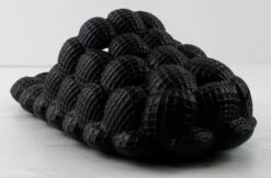 Irwin 01 Women's Cushioned Slip On Bubble Slides -Bamboo Store irwin1black3