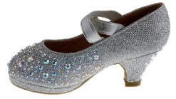 Ivy 20k Girls Rhinestone Embellished Cross Strapped Heels -Bamboo Store ivy20k 5