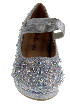 Ivy 20k Girls Rhinestone Embellished Cross Strapped Heels -Bamboo Store ivy20k 6