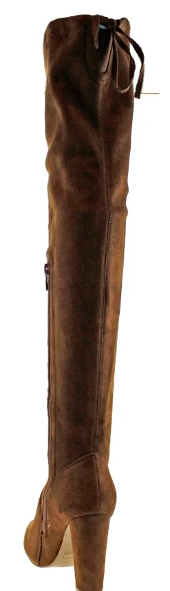 Keen 1 Women's Faux Suede Thigh High Heeled Boots 17 Keen 1 Women's Faux Suede Thigh High Heeled Boots -Bamboo Store keenchesnut3
