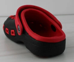 Little Kids Decorated Sling Back Classic Rubber Clogs -Bamboo Store kidsdecoratedslingbackblackred 1