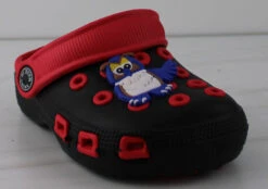Little Kids Decorated Sling Back Classic Rubber Clogs -Bamboo Store kidsdecoratedslingbackblackred 3