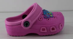 Little Kids Decorated Sling Back Classic Rubber Clogs -Bamboo Store kidsdecoratedslingbackfuschia 2