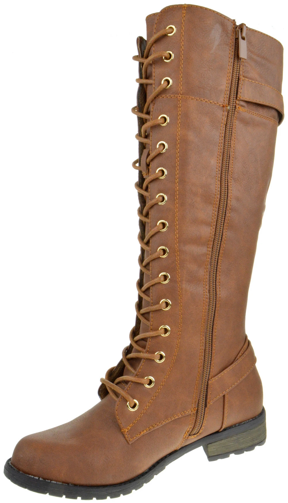 Mango 27 Women'sLace-Up Knee High Combat Boot 5 Mango 27 Women'sLace-Up Knee High Combat Boot - Image 3