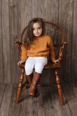 Pack 95K Little Girls Quilted Knee High Riding Zipper Boots -Bamboo Store mango5