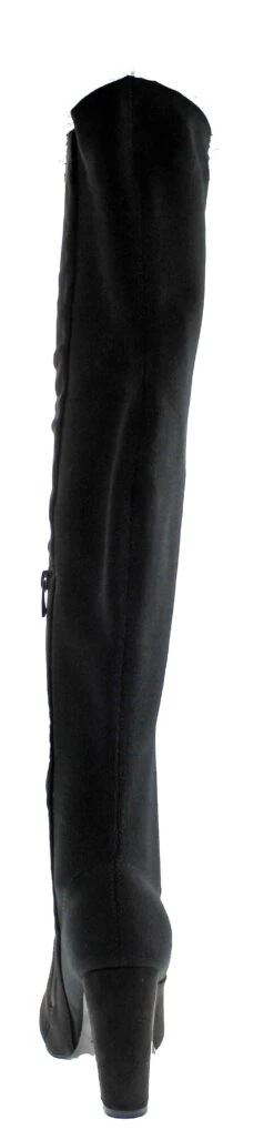 Ofelia 1 Womens Thigh High Heel Boots -Bamboo Store ofelia3blk