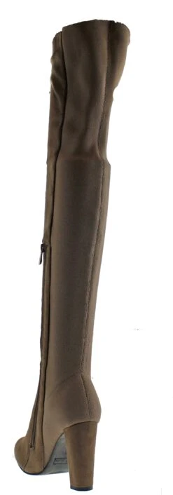 Ofelia 1 Womens Thigh High Heel Boots -Bamboo Store ofelia3taupe
