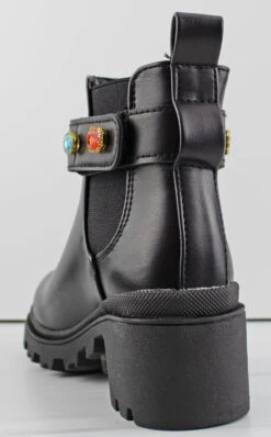 Forever Pacific 09k Little Girl's Multi Jewel Rhinestone Ankle Boots -Bamboo Store pacific09k 1