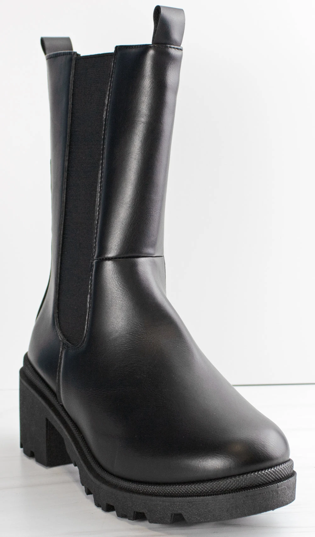 Forever Pacific 25 Women's Chunky Mid Calf Chelsea Boots 3 Forever Pacific 25 Women's Chunky Mid Calf Chelsea Boots