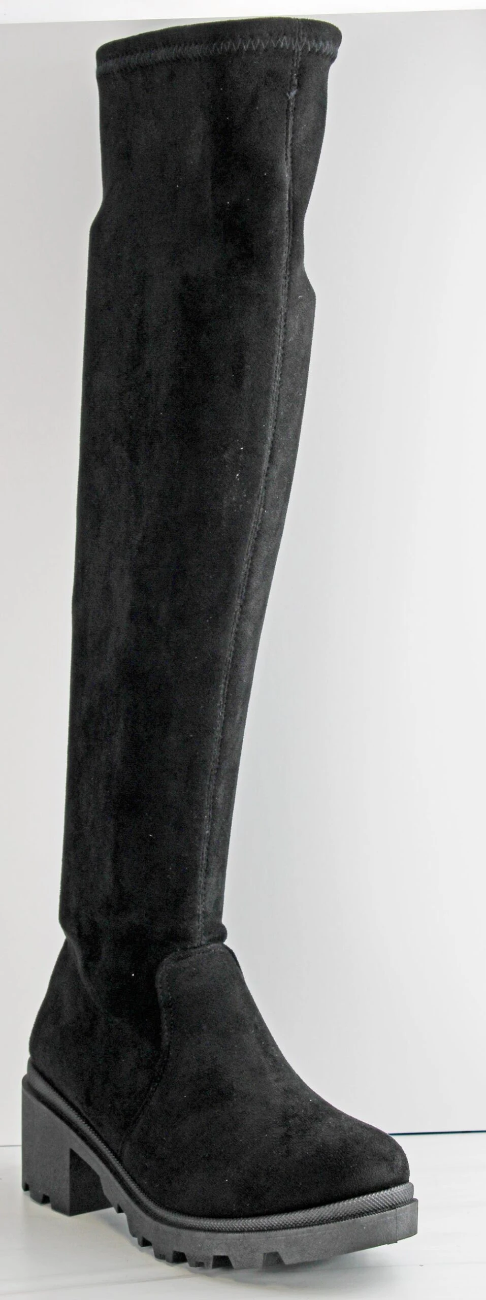 Forever Pacific 83 Women's Platform Lug Sole Knee High Suede Boots 6 Forever Pacific 83 Women's Platform Lug Sole Knee High Suede Boots - Image 4