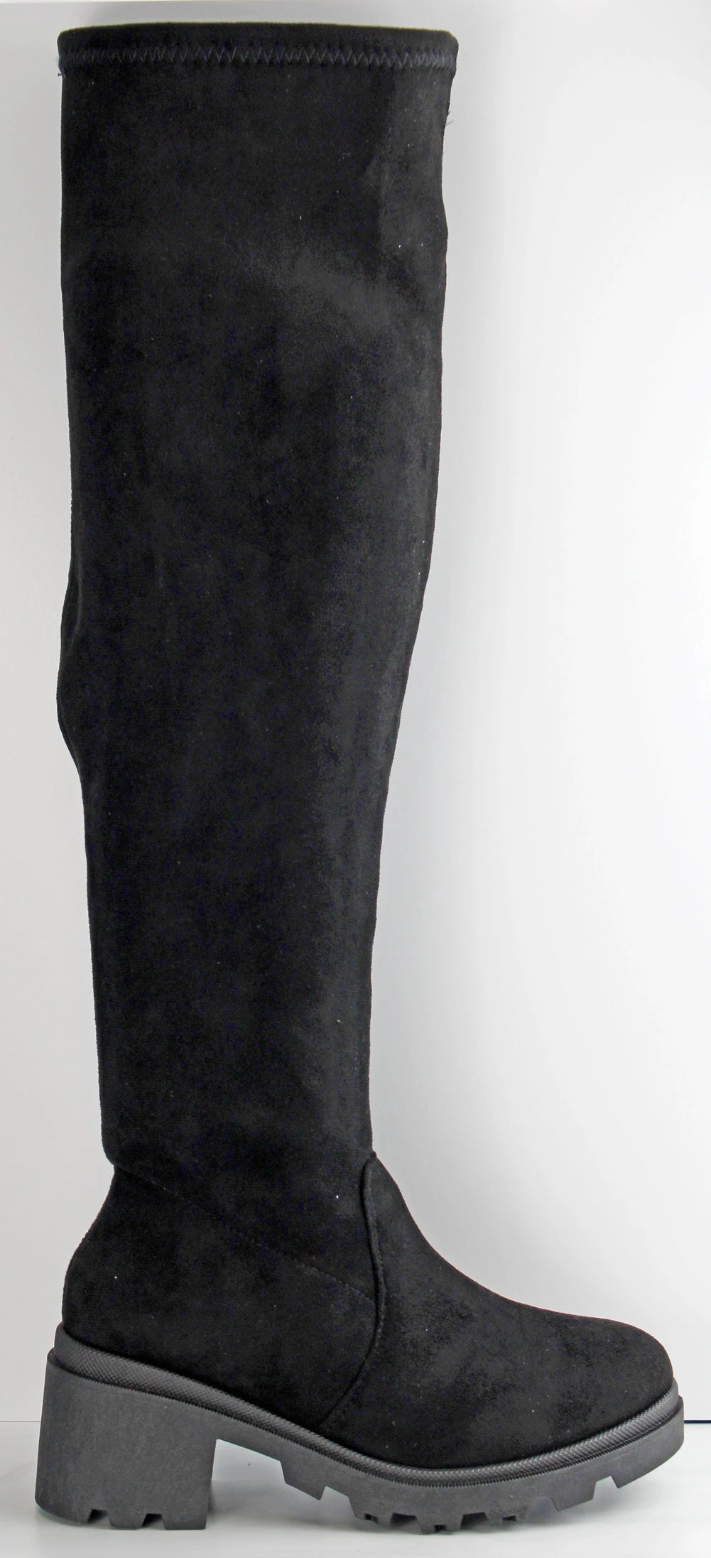 Forever Pacific 83 Women's Platform Lug Sole Knee High Suede Boots 7 Forever Pacific 83 Women's Platform Lug Sole Knee High Suede Boots - Image 5