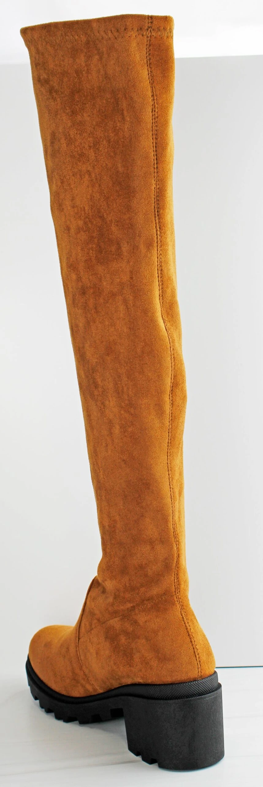 Forever Pacific 83 Women's Platform Lug Sole Knee High Suede Boots 5 Forever Pacific 83 Women's Platform Lug Sole Knee High Suede Boots - Image 3