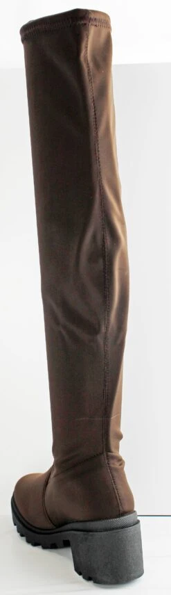 Forever Pacific 84 Women's Platform Lug Sole Knee High Boots -Bamboo Store pacific84brownlycr