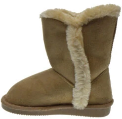 Pom 01KM Girl's Shearling Pom Pom Boots -Bamboo Store pom pom 01k camel 2