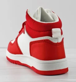 Forever Rexx 12K Little Girl's Lace Up High Top Casual Sneakers -Bamboo Store rexx12kred1