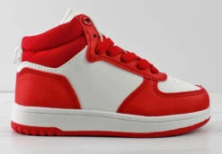 Forever Rexx 12K Little Girl's Lace Up High Top Casual Sneakers -Bamboo Store rexx12kred2