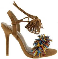 Forever Rubina 57 Women's Fringe Open Toe High Heel Sandals 27 Forever Rubina 57 Women's Fringe Open Toe High Heel Sandals -Bamboo Store rubina 57 multi 2