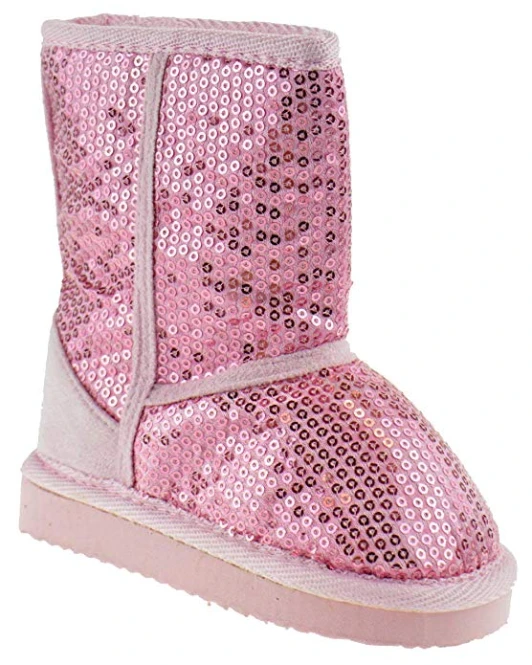 FebeBaby Girls Fur Shearling Sequin Boots 9 FebeBaby Girls Fur Shearling Sequin Boots - Image 7