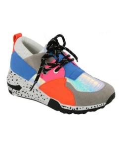 Healy 3 Women's Fashion Lace Up Sneaker 14 Healy 3 Women's Fashion Lace Up Sneaker -Bamboo Store screenshot 2019 11 20 blue orange color block heal