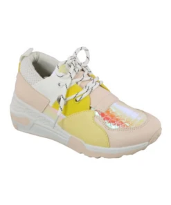 Healy 3 Women's Fashion Lace Up Sneaker 13 Healy 3 Women's Fashion Lace Up Sneaker -Bamboo Store screenshot 2019 11 20 pink yellow color block heal