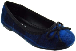 Jona Girls Plaid Ballet Flat
