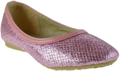 Glitter 02 Little Girl's Glittery Ballet Flats