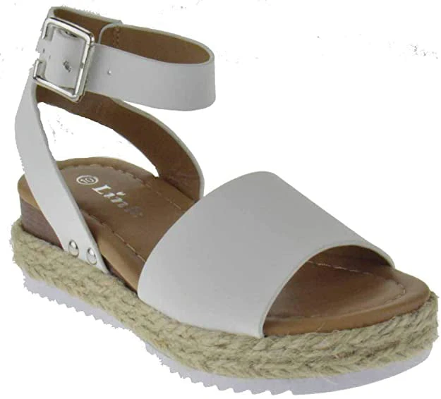 Sensational-1K Strappy Little Girl's Platform Espadrille Sandals 9 Sensational-1K Strappy Little Girl's Platform Espadrille Sandals - Image 7