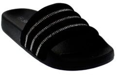 Shine 05 Womens Slides -Bamboo Store shine05black 1