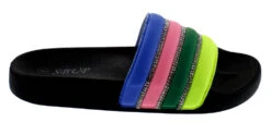 Shine 05 Womens Slides -Bamboo Store shine05black 6