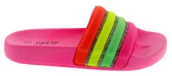 Shine 05 Womens Slides -Bamboo Store shine05fuschiamutli 2