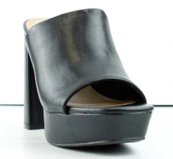 Bamboo Stunning 03 Womens Wide Band Platform Block Heel Sandals