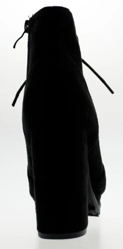 Teca 1 Womens Chunky Heel Lace Up Almond Toe Ankle Booties 10 Teca 1 Womens Chunky Heel Lace Up Almond Toe Ankle Booties -Bamboo Store teca1black 4