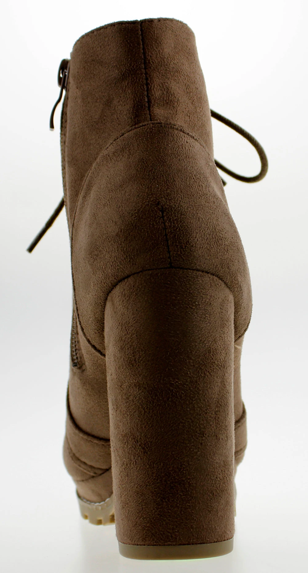 Teca 1 Womens Chunky Heel Lace Up Almond Toe Ankle Booties 8 Teca 1 Womens Chunky Heel Lace Up Almond Toe Ankle Booties - Image 6